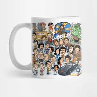 Battle of the Network Shows Caricatures Mug
